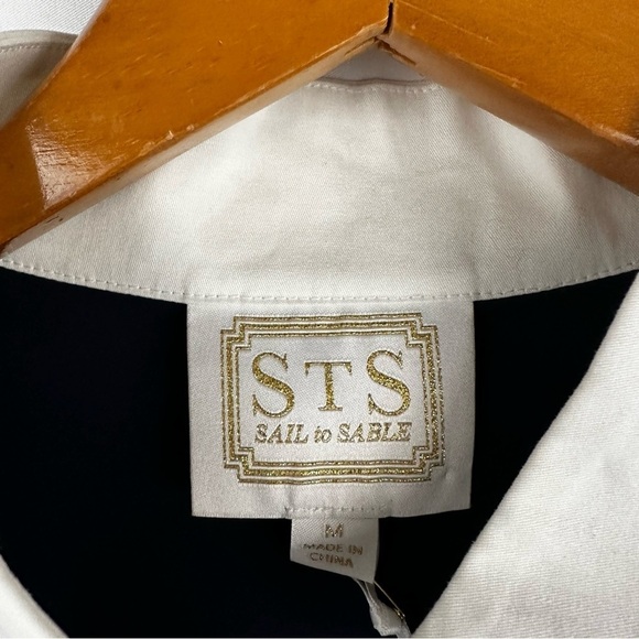 SAIL TO SABLE Nautical Sleeveless Colorblock Tunic Shift Dress - Picture 8 of 9